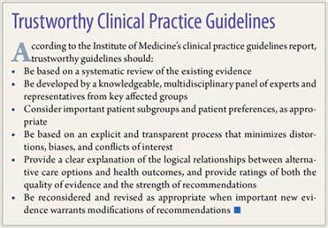 Trustworthy Clinical Practice Guidelines