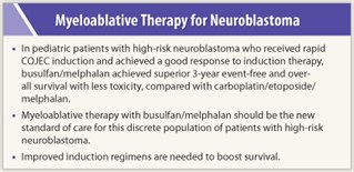 Myeloablative Therapy for Neuroblastoma